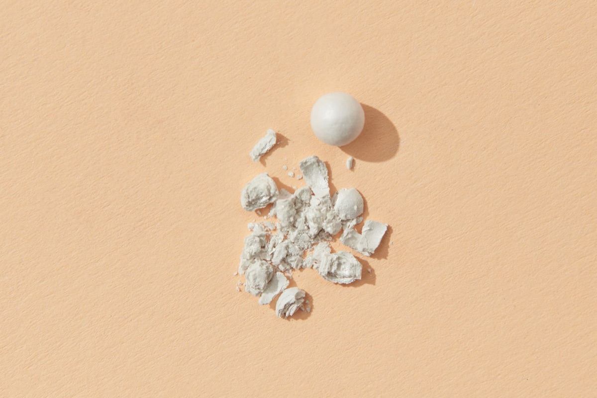 Microscopic drug ingredient particles