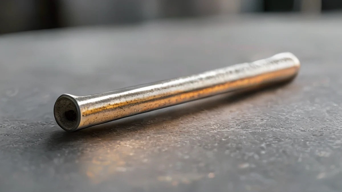 Ein langer, schmaler Metallstab aus Nickel, der in verschiedenen Industrieanwendungen verwendet wird.