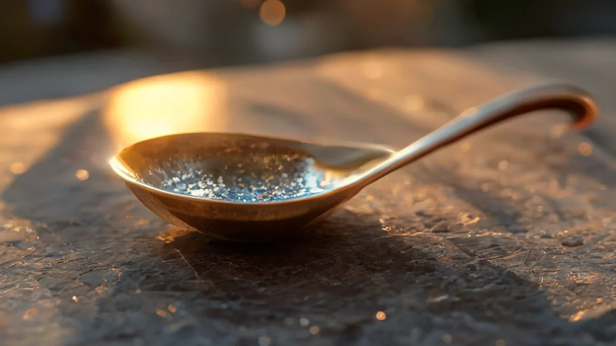 A spoon with a handle and a bowl